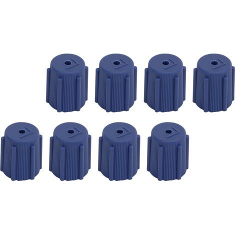 50 capuchons de valve de climatisation résistants aux chocs, aux rayures et à la corrosion, pour ports de charge de systèmes de climatisation automobile (1/5)