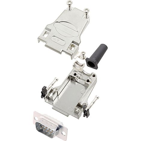 encitech DTZF09-DBP-W-K 6355-8044-01 D-SUB Stiftleisten-Set 180 ° Polzahl: 9 Lötkelch 1 St.