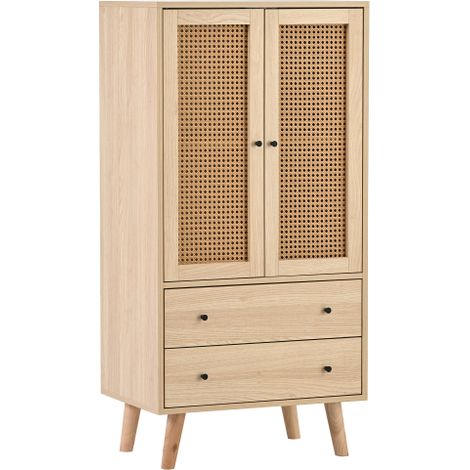 Soges Sideboard-Kommode mit Türen und Schubladen großer Stauraum 60 cm breit (1/5)