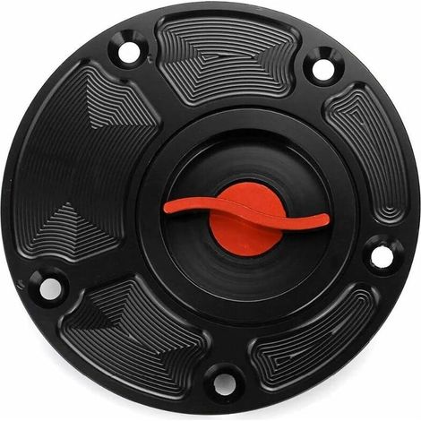 Tapón de combustible de liberación rápida para motocicleta Yamaha FZ1 FZ6 FZR YZF R1 R6 YSR50 Fazer (rojo/negro) (1/5)