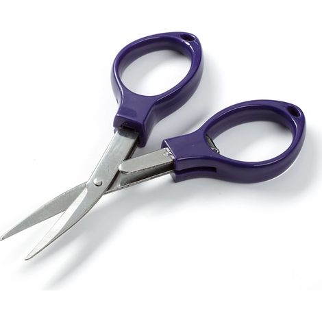 Pourpre Plastique Gérer (10cm) Pliable Ciseaux - 1 Paire (1/4)