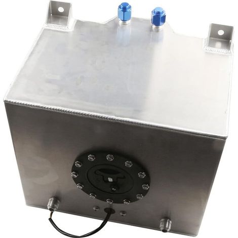 Réservoir de carburant universel en aluminium de 20 l avec capteur de niveau d'huile - Réservoir diesel en acier inoxydable - Réservoir de course - Réservoir de sport automobile - Réservoir (1/5)