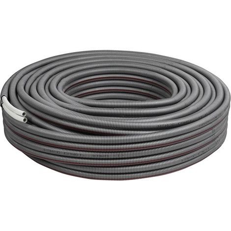 Henco – Câble électrique multicouche gainé double 10bar-95°-Alu 0,2mm – 2 x Ø16x2.0 – Pose rapide avec marquage rouge