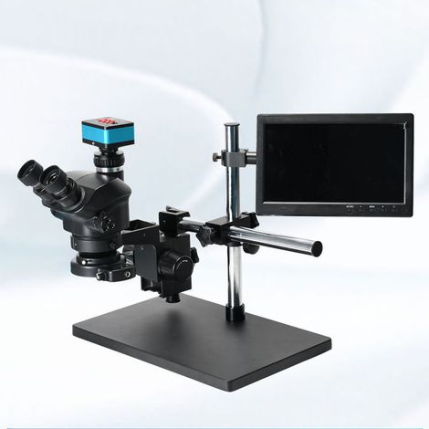 Aufhängungshalterung für LCD-Bildschirm, verlängerte Ausführung, für Elektronenmikroskop und Industriemonitor (32 mm). (1/5)