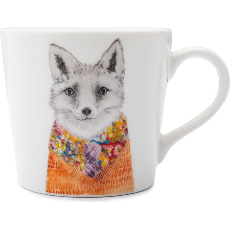 Mikasa tipperleyhill fox Druck feines Porzellan Becher, 380ml