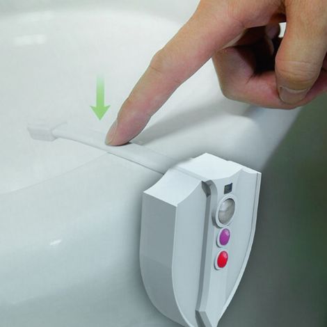 Lampe de Nuit WC LED Étanche IP65 à Détecteur de Mouvement et Lumière UV pour Salle de Bain (1/5)