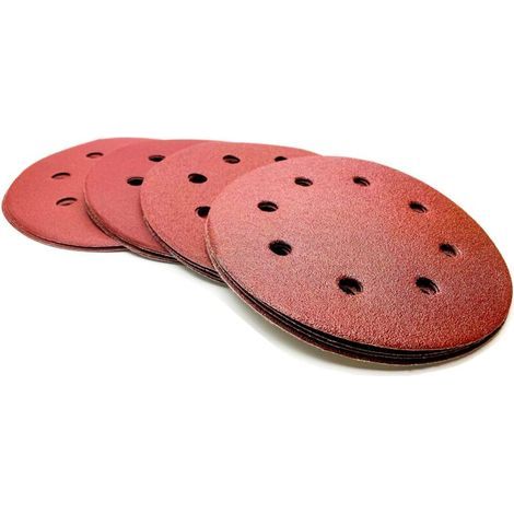 Pack of 20 StarkeAGB 8-hole 125mm sanding discs for random orbital sanders. Includes 5 sheets: 80/120/180/240 grit, 20 sheets total (1/3)