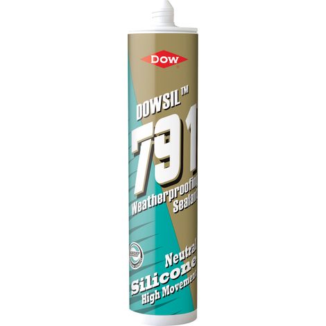 Dowsil 791 External Weatherproofing Silicone Sealant 310ml Cartridge - Buff