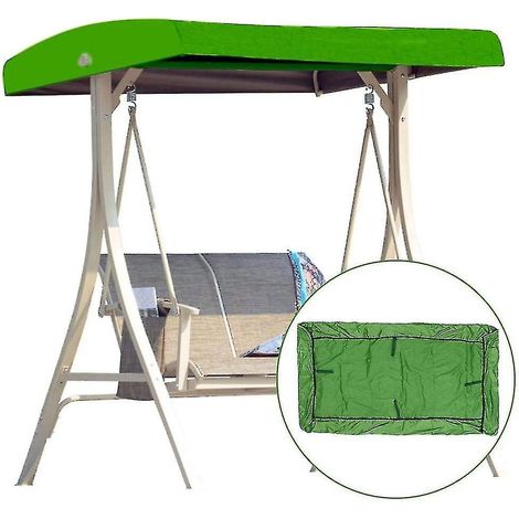 Universelle Dachschaukel als Ersatz für Garten, Terrasse oder Veranda, 2-3 Sitze, 191 x 120 cm – Grün