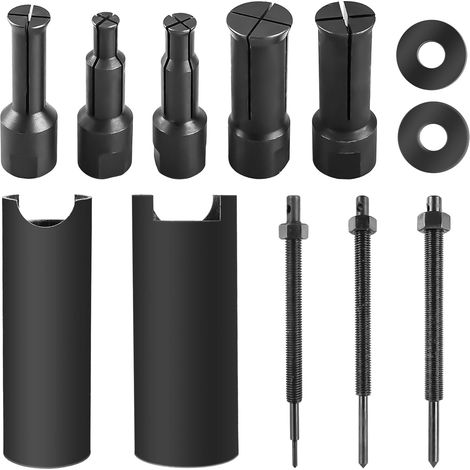 9-23mm Innenlager Abzieher Set, 12-teilig Motorrad Radlager Abzieher Kit mit 5 Offenen Spannzangen, Innenabzieher Kugellager Lagerabzieher, Lagerabzieher für Fahrradlager Nadellager Getriebelager (1/5)