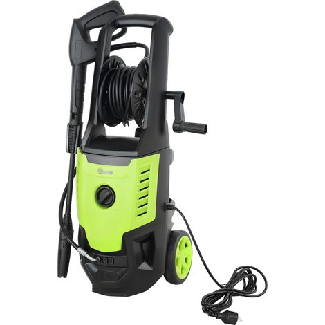 Hidrolimpiadora Alta Presión 2200W Parada Automática Ángulo Ajustable Accesorios 32x32x80 cm (1/5)
