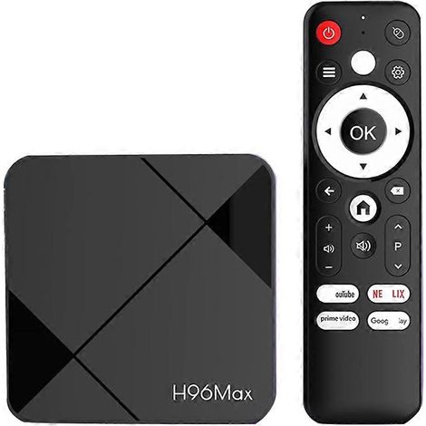 Boîtier TV intelligent H96 MAX RK3518 Android 14 ATV TV Box 4K à 60 ips, Wi-Fi 6 100 Mbit/s, lecteur multimédia vocal, décodeur, prise secteur (1/5)
