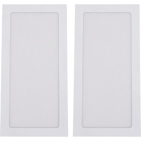 Ortviai Filtre à Poussière Magnétique pour Ventilateur PC – 2 Pièces, Maille Fine en PVC Blanc, 120 x 240 mm