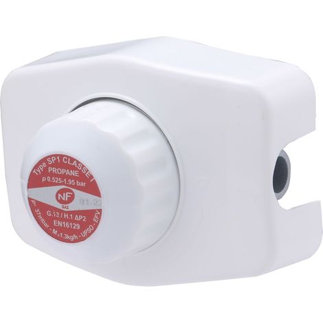 Noyon & Thiebault – Détendeur gaz propane 1.3 kg/h – Pression de sortie 37 mbar – Sécurité intégrée contre excès de débit – Installation 2ème détente