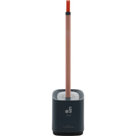 Brosse de toilette en silicone, nettoyant pour cuvette, brosse de toilette à main couleur cerise, brosse de rechange bleue pour le nettoyage des toilettes-AquaForge (1/5)