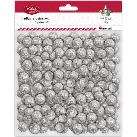 Billes de polystyrène mélangées argent 20 g
