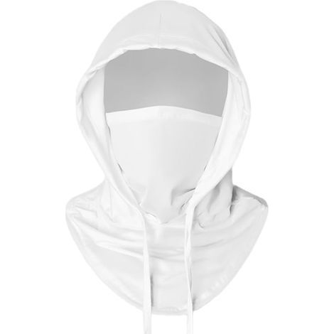 Cool balaclava hat, sun protection, UV protection, breathable full-head mask, unisex, suitable for cycling, motorcycling, fishing, etc. - White (1/4)