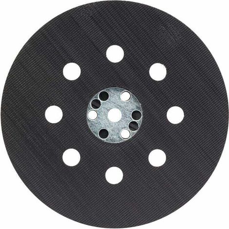 Plateau de Ponçage Mi-Dur (pour Peinture, Mastic, 8 Trous, Ø 125 mm, Accessoires Ponceuses Excentriques) (1/4)