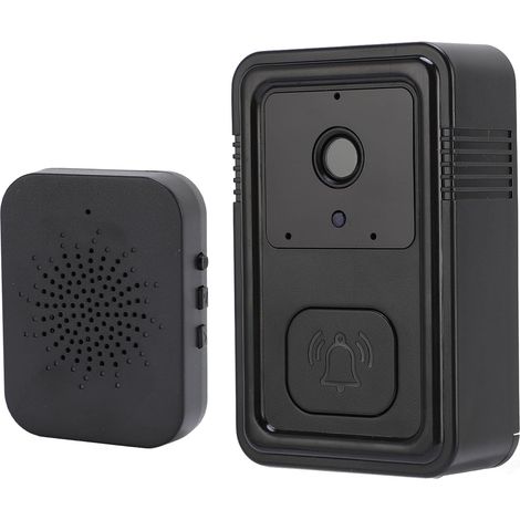 Sonnette vidéo sans fil, Wi-Fi 2,4 GHz, audio bidirectionnel, stockage cloud, sans abonnement, vue intégrale, changeur de voix-AquaForge