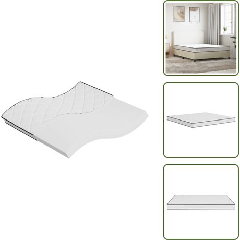 The Living Store Matratze Schaumstoff Mittelweich 180x200 cm - Matratze - Schaumstoffmatratze - Federkernfreie Matratze - Doppelbettmatratze - Mittelweiche Matratze