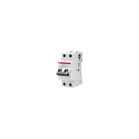 Disjoncteur à courant résiduel 6A 1 pôle + N AC 30mA 4.5kA ABB DS201LHC6AC30
