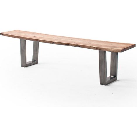 Esszimmer Sitzbank mit 180 cm Breite, Akazie massiv, natur lackiert - COSENZA-06 (1/3)
