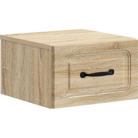 Wandmontierter Nachttisch Sonoma-Eiche 34,5 x 33 x 20 cm vidaXL