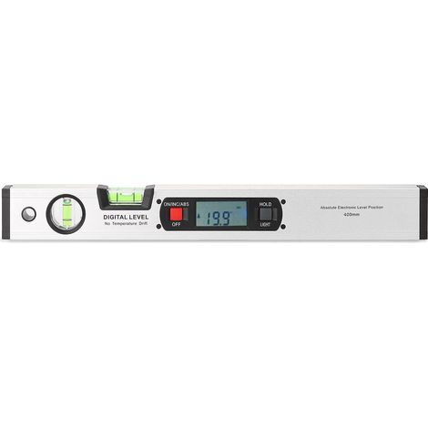 400-mm-Digitalwinkelmesser, 360°-Elektronikwasserwaage, Neigungsmesser mit Magneten