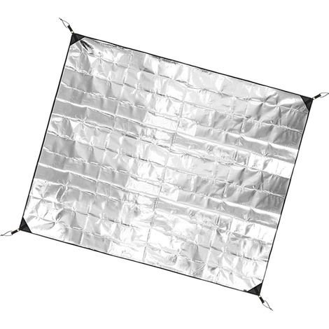 Tapis de pique-nique en aluminium épais pour tente de sommeil, isolation thermique, plage, camping, portable, durable, en aluminium épais (1/4)