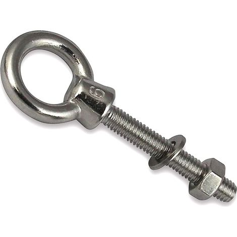 Boulon à œil avec filetage métrique en acier inoxydable A4 V4A Acier inoxydable M10x100(1pcs) (1/4)