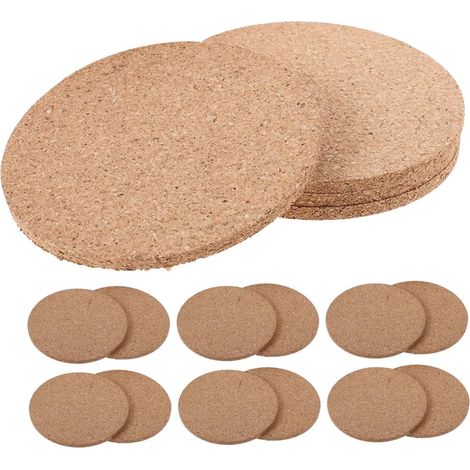 20 dessous de plat en liège, ronds, isolant thermique (1/5)