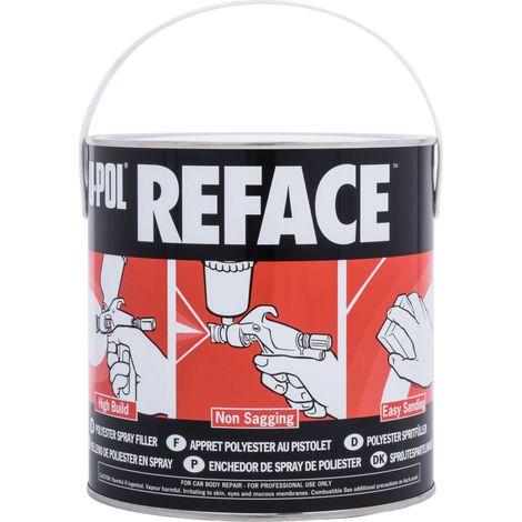 UPOL - Apprêt polyester reface 2.5 litres - /SF2 - Ce produit de marque UPOL est neuf.