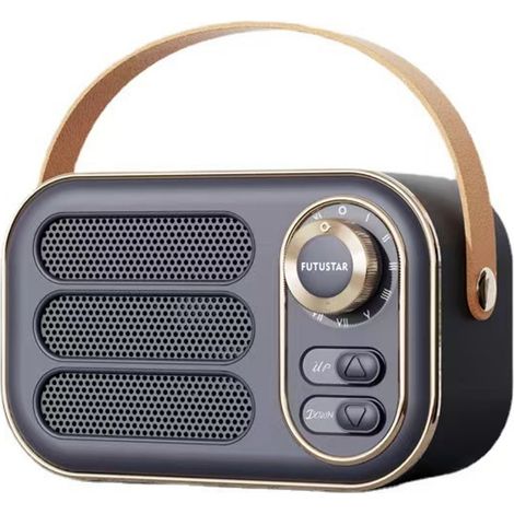 Retro Bluetooth Speaker, Vintage Portable Wireless Bluetooth Speakers (1/5)