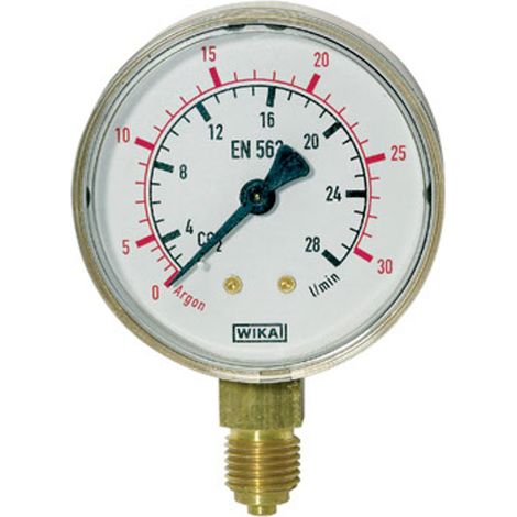 Riegler Manometer neutral, G 1/4 radial unten, 0 - 10/16 bar, Ø 63 mm (1/2)