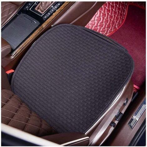 Lot de 2 housses de siège de voiture, coussin de protection respirant et antidérapant avec poche de rangement, ajustement universel pour la plupart des automobiles, camions, SUV et fourgonnettes