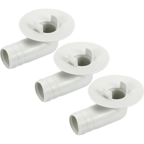 Air Conditioner Exhaust Hose Connector, 17mm Pipe Elbow Fitting, Replacement Accessories for Mini-Split Window Air Conditioners, Beige, 3-Pack (1/5)