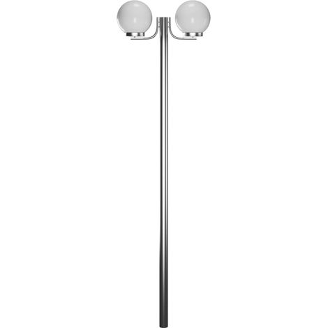 Lampione da Giardino con 2 Lampade 220 cm vidaXL 141026