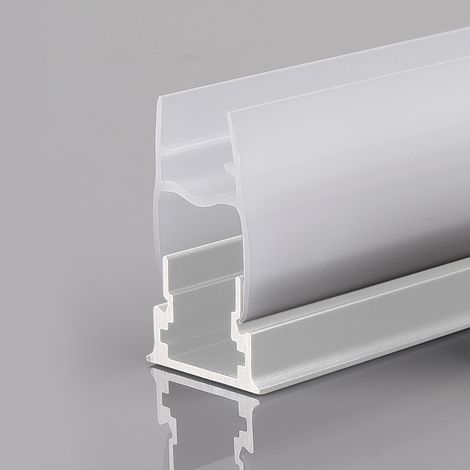 Perfil Tira LED Para Cristal 11mm - Con Difusor - Blanco - 2 - Blanco (1/3)