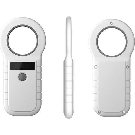 Chip Lesegerät für Haustiere Chip Lesegerät Chip Lesegerät für Haustiere Hunde/Katzen/Nutztiere 134,2 kHz/125 kHz mit OLED Display Weiß (1/5)