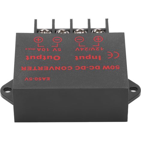 Stromwandler-Adapter DC 24V 12V auf 5V 10A Spannungsregler für Motorrekorder EA50‑5V (1/5)