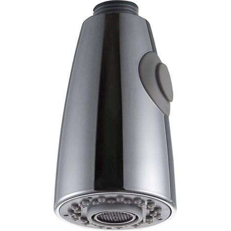 douchette Robinet Cuisine 2 Jets Tte De Robinet De Rechange Douchette Pour Robinet Remplacement Douchette Pour Mitigeur Cuisine, Chrom, G1/2" (1/5)