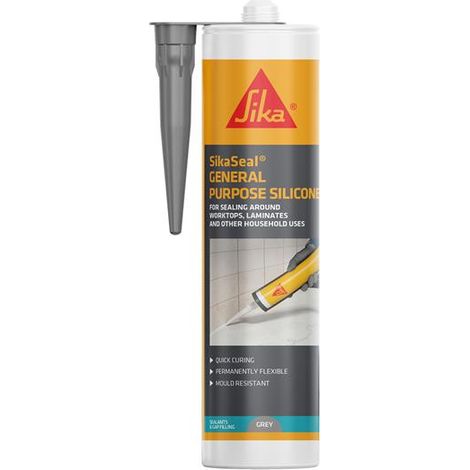 Everbuild Sika 907056 SikaSeal General Purpose Silicone Grey 260ml EVB907056