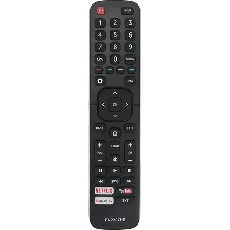 Remplacement Telecommande Hisense EN2X27HS pour Hisense Smart TV avec Le Bouton Youtube Netflx- Aucune Configuration Nécessaire (1/5)