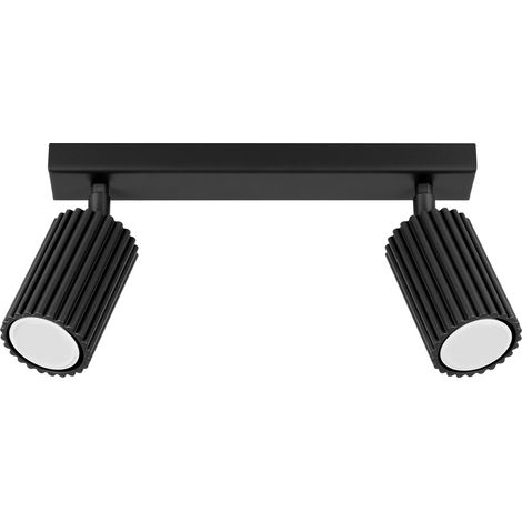 AMBER 2 GU10 SPOTLIGHT BLACK ALU LUMILO 15.207.80 (1/5)