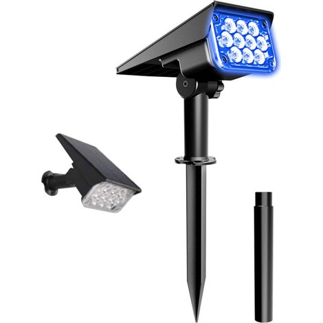 Aplique solar de pared con 20 LED, brillo regulable y batería de 2000 mAh, IP65 (2 niveles). (1/5)
