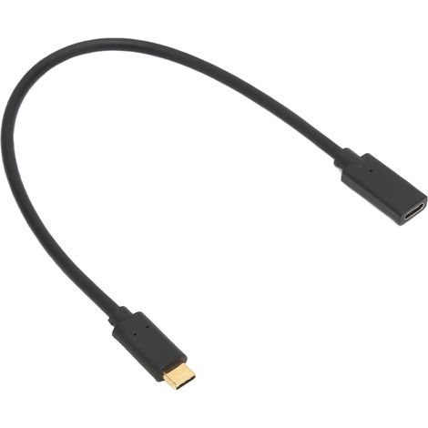 USB 3.1 Typ-C auf Typ-C 10 Gbit/s Schnellladekabel, ABS, Typ-C Buchse auf Typ-C Stecker für MacBook Pro und Huawei (0,3 m / 1,0 ft) (1/5)