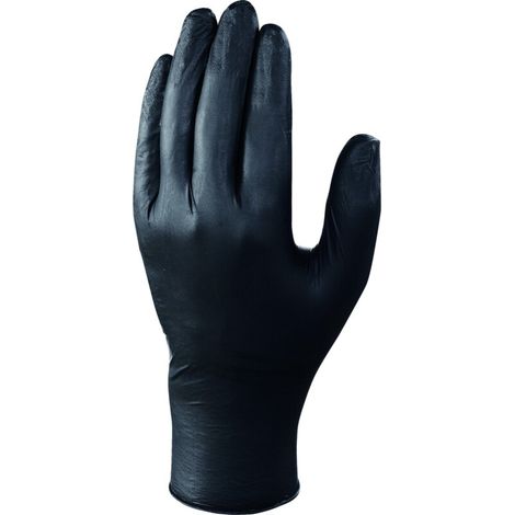 BOITE 100 GANTS V1460 NITRILE NOIR - DELTA PLUS - V1460B100 T8,5