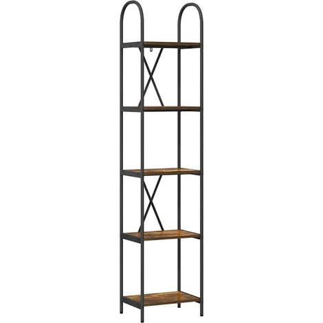 Maison Exclusive - Bücherregal Geräucherte Eiche 40 x 30 x 183 cm