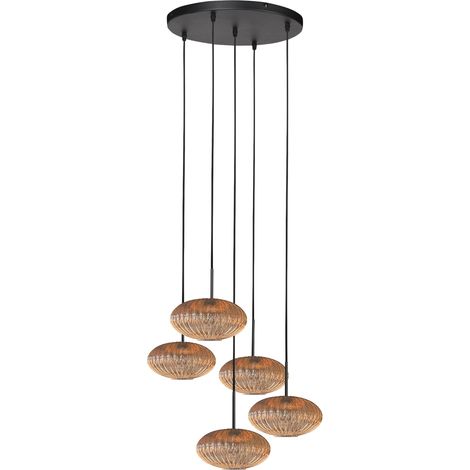 Mexlite - lámpara colgante - HaloSwap - ámbar - vidrio metal - Ø (1/3)