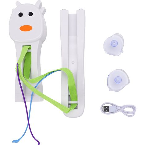 Jouet automatique pour chat, rechargeable, interactif, à 3 vitesses et à ficelle, pour jouer et s'amuser à l'intérieur (blanc). (1/5)